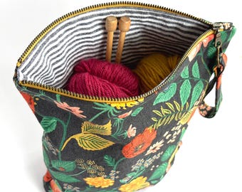 Poppy Fields Zipper Pouch