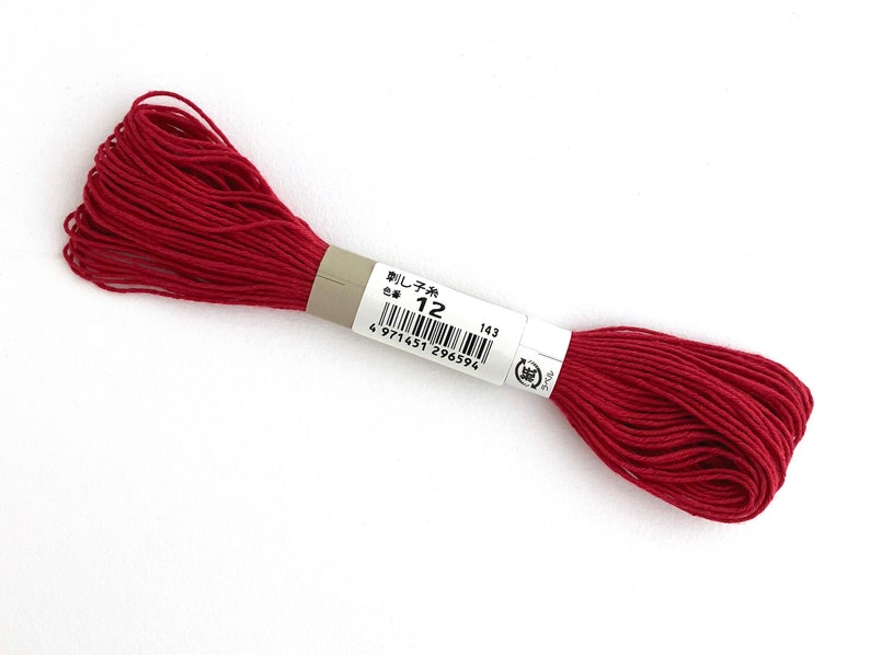 Olympus Sashiko Thread: Red Cotton Thread for Visible Mending or Hand ...