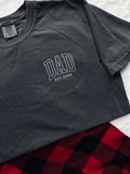 Custom Embroidered Father's Day T-shirt, Name On Sleeve With Icon, Daddy Est Year Shirt, Gift For New Dad, Comfort Colors,Father's Day Gift product logo