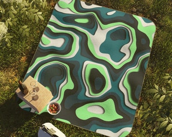 Grillige waterdichte picknickdekens Gepersonaliseerde picknickdeken Picknickaccessoires Zomerstrandmat Picknickhoes met draagriemen
