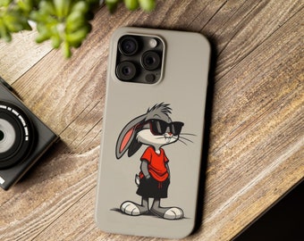 Coque de téléphone personnalisée pour iPhone, Bugs Banny, chats et autres animaux.