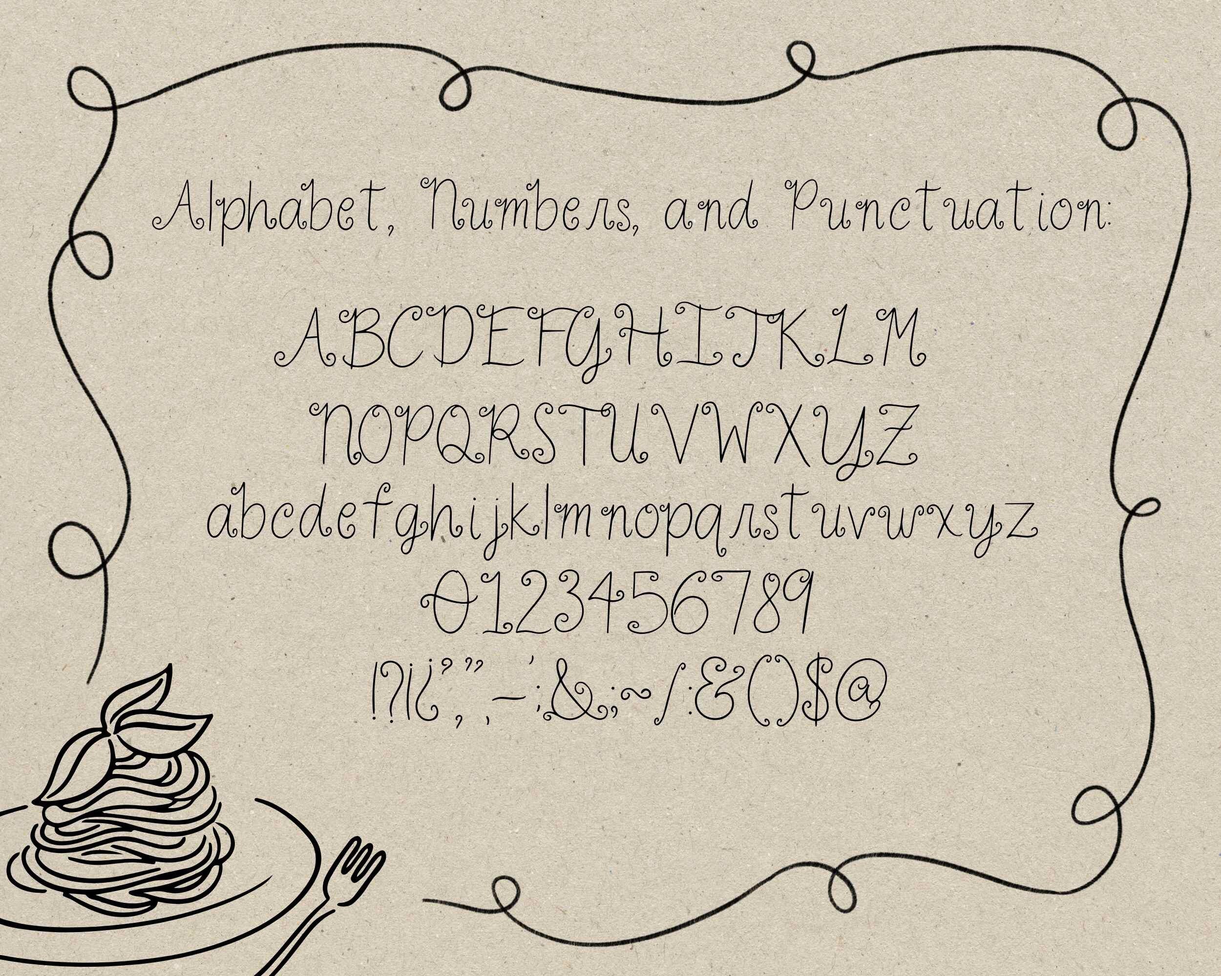 Handwritten Quirky Font SVG PNG, Hand Drawn Whimsical Typography, DIY ...