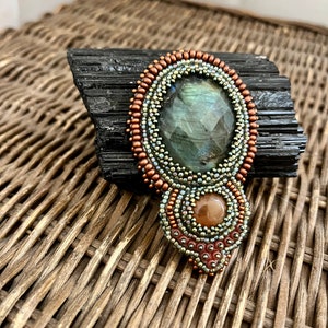 Copper Mountain - Labradorite Brooch
