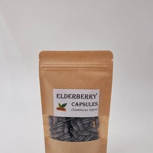 Gélules de sureau | Sambucus noir | gélules végétaliennes | frais sur commande | en utilisant toutes les herbes naturelles