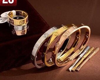 Chic Schraubendreher Armband, Frauen Gold Manschette Armband, Liebe Armband, Geschenk für sie