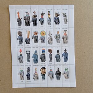 Artiststamp Full Sheet Standing Buddha series, limited edition Cinderella Stamps