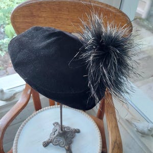 Chapeau Pilulier Vintage Frederick & Nelson En Fourrure De Vison Marron - Taille Unique - Occasion