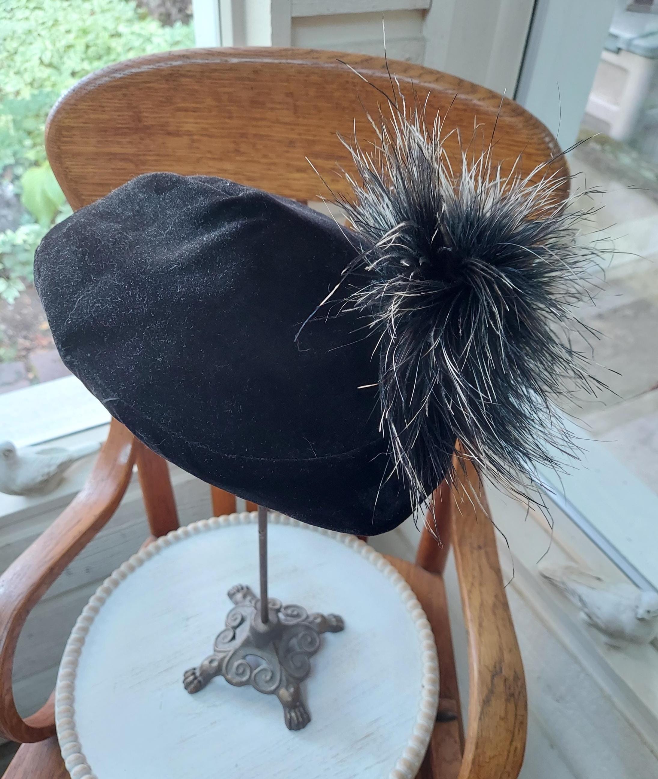9 Vintage Antique Hats Feather Fascinators Rare Birds of A Feather Vintage Fascinator – Aunt Gladys main image 3