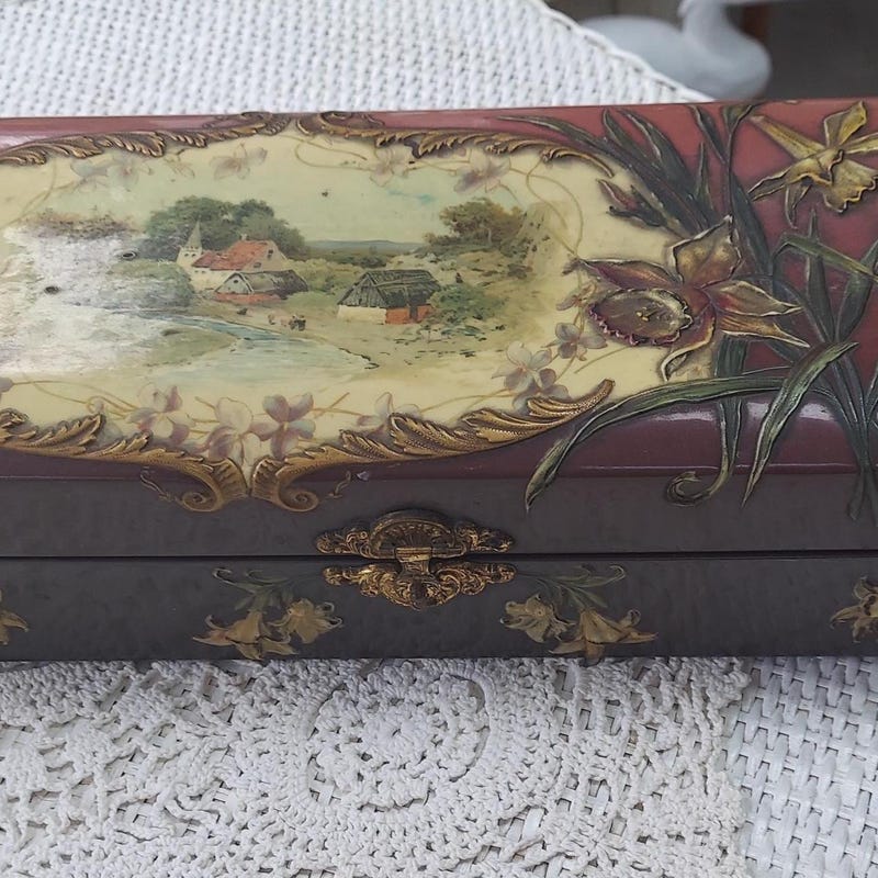Victorian Celluloid Boxes - Etsy