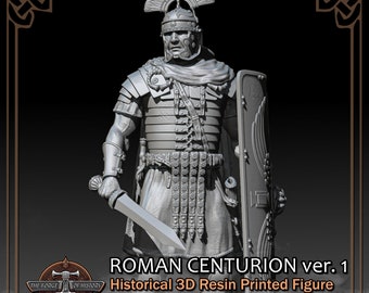 Roman Empire Centurion ver. 1 - Historical Figure - 3D Resin Printed Model Kit - Scale from 90mm to 300mm
