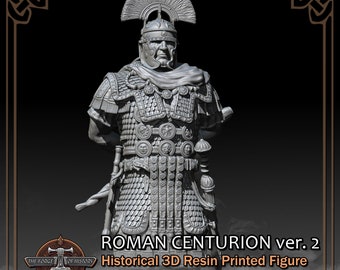 Roman Empire Centurion ver. 2 - Historical Figure - 3D Resin Printed Model Kit - Scale from 90mm to 300mm