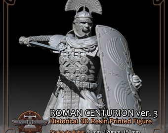 Roman Empire Centurion ver. 3 - Historical Figure - 3D Resin Printed Model Kit - Scale from 90mm to 300mm