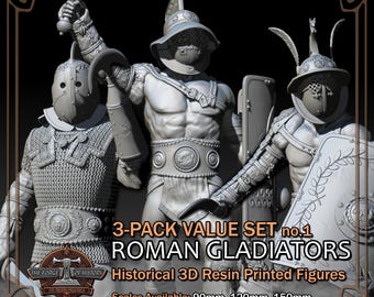 Armée Gladiateurs Romains Antiques 28mm - Ennemis Spartacus - Peints (Wargames Foundry/Old Glory)