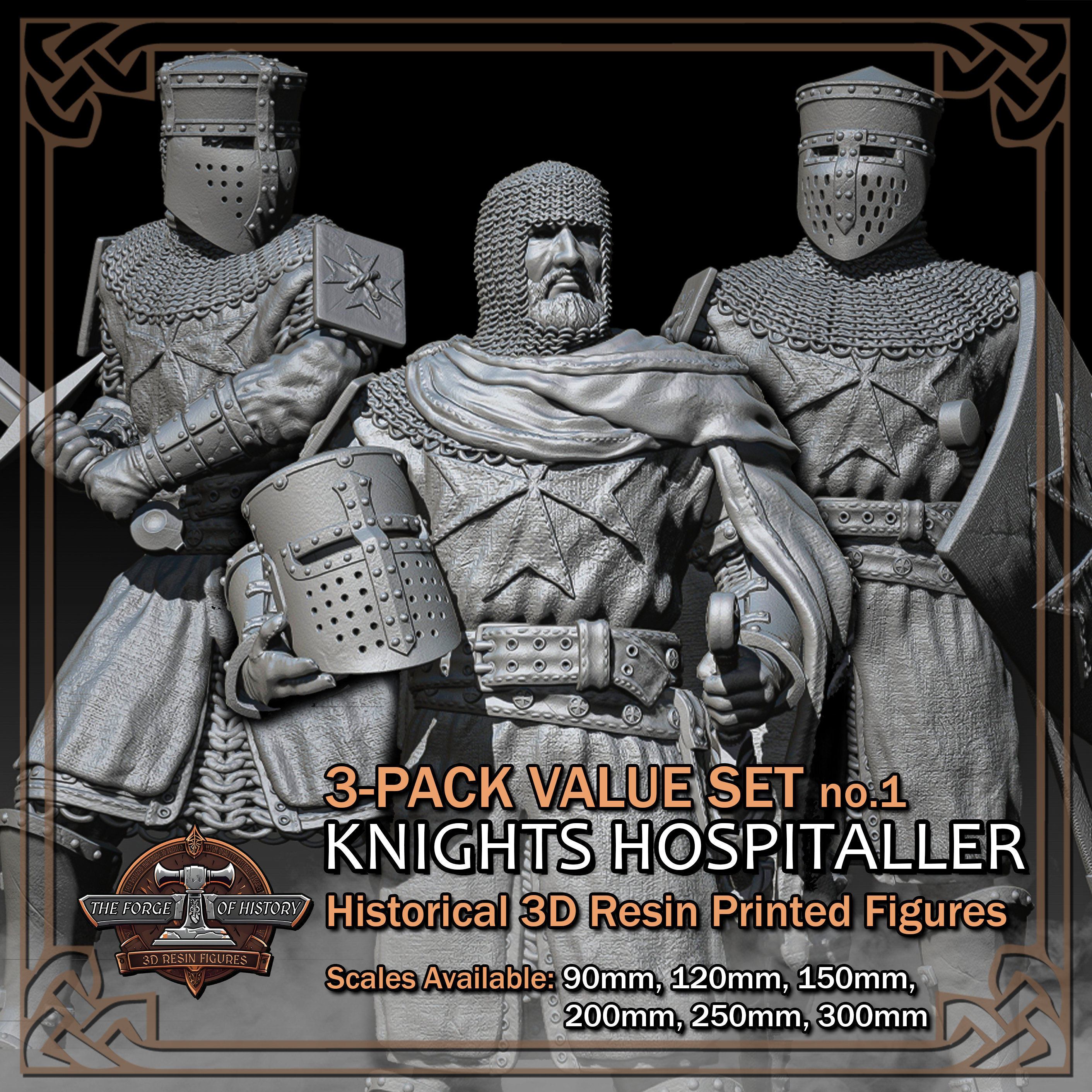 Plaque Métal Décorative Chevalier Hospitalier – 30 X 20 Cm, Générique
