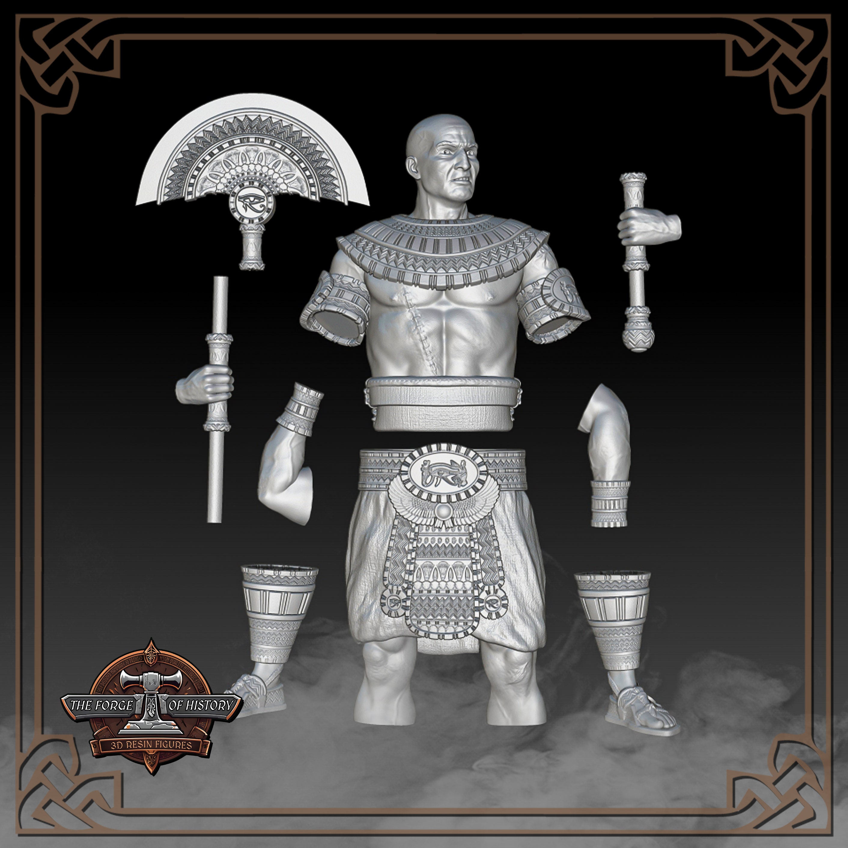 Ancient Egyptian Pharaoh & Medjay Tomb Guard 3-pack (value Set ...