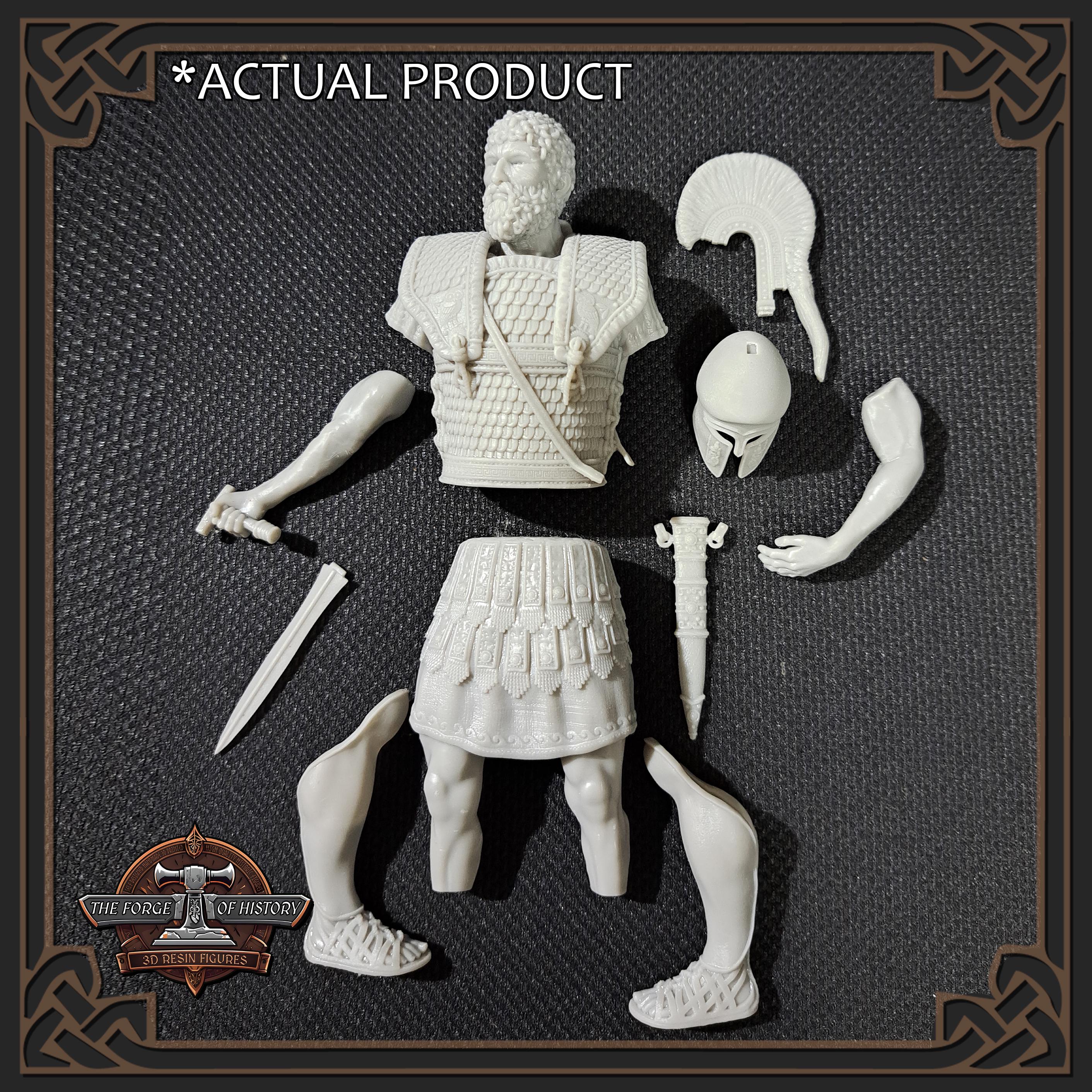 thumbnail image 2 of Greek Athenian Hoplite Ver. 1 – 3D Resin Printed Figure Kit By The Forge Of History (90mm To 300mm) 2 of 2