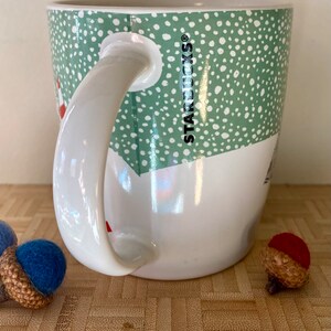 Starbucks Mug with Penguin and Trees Collectible Holiday Winter 12 oz. Mug image 4