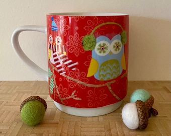 Mug Holiday Owl Mug by Creative Tops Holiday Colkection 12 ounce Winter Holidays Christmas