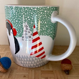 Starbucks Mug with Penguin and Trees Collectible Holiday Winter 12 oz. Mug image 5