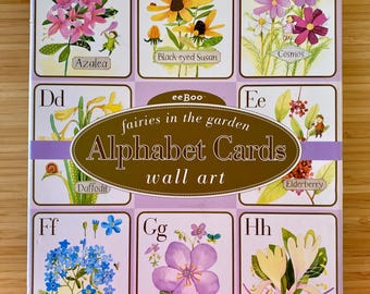 Vintage eeBoo Fairies in the Garden Wall Art Cards 8x10” Melissa Sweet Out of Print 2005