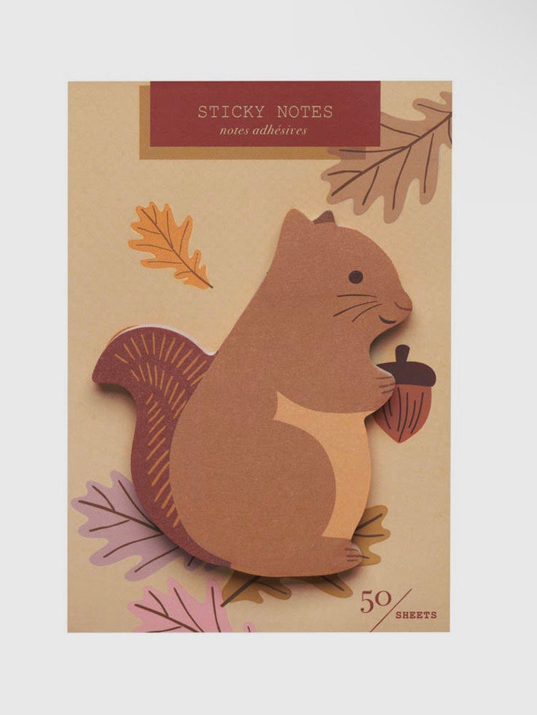 Squirrel Sticky Notes Die Cut Post It Notes Note Pad Etsy