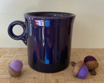 Fiesta Ware Mug HLC Keyhole Mug Ring Handle Vintage Fiestaware Grape Plum