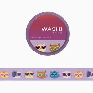 Washi Tape Cool Cats Kitties Kitty Cats Washi Tape Scrapbooking Decorating