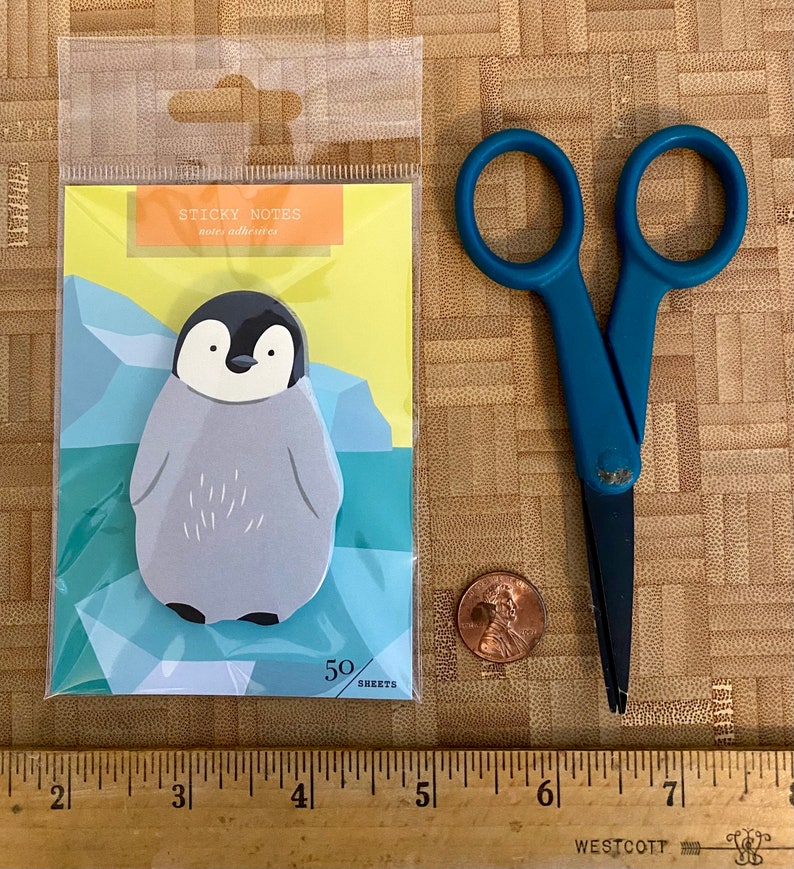 Penguin Sticky Notes Die Cut Post It Notes Note Pad image 2