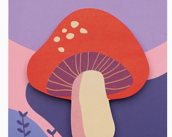 Mushroom Sticky Notes Die Cut Post It Notes Note Pad Fungi