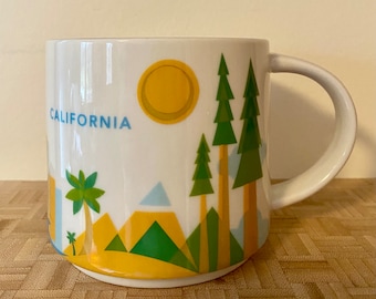 Mug Starbucks California You Are Here Collection Collectible 14 oz. CA Discontinued Design