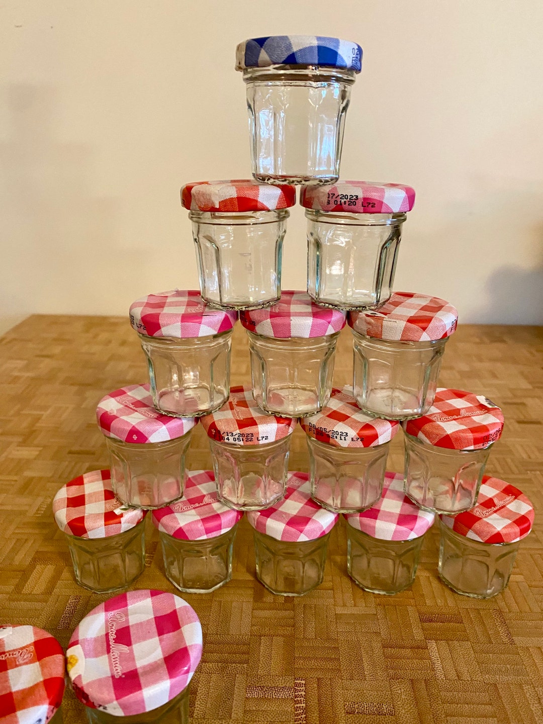 Mini Jam Jars Small French Bon Maman Jam Jars With Lids Etsy