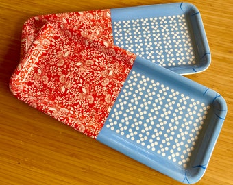 Melamine Tray Set of Two Luncheon Trays Serving by Paperchase