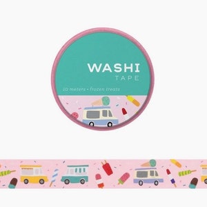 Washi Tape Frozen Treats Popsicle Ice Cream Truck Washi Tape