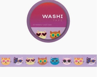 Washi Tape Cool Cats Kitties Kitty Cats Washi Tape Scrapbooking Decorating