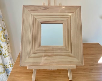 IKEA Malma Mirror Wood Frame Vintage 10” New in Shrinkwrap Feng Shui Mirror