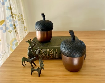 Cast Iron and Bronze Trinket Box / Votive Candle Holder by Crate & Barrel Fall Decor