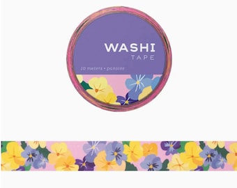 Washi Tape Pansy Flowers Floral Washi Tape Pansies Flower Spring Decorating