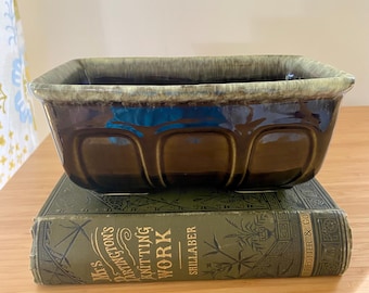 Vintage Hull Drip Glaze Planter F 469 Rectangular USA Ceramic Mid-Century Plant Pot