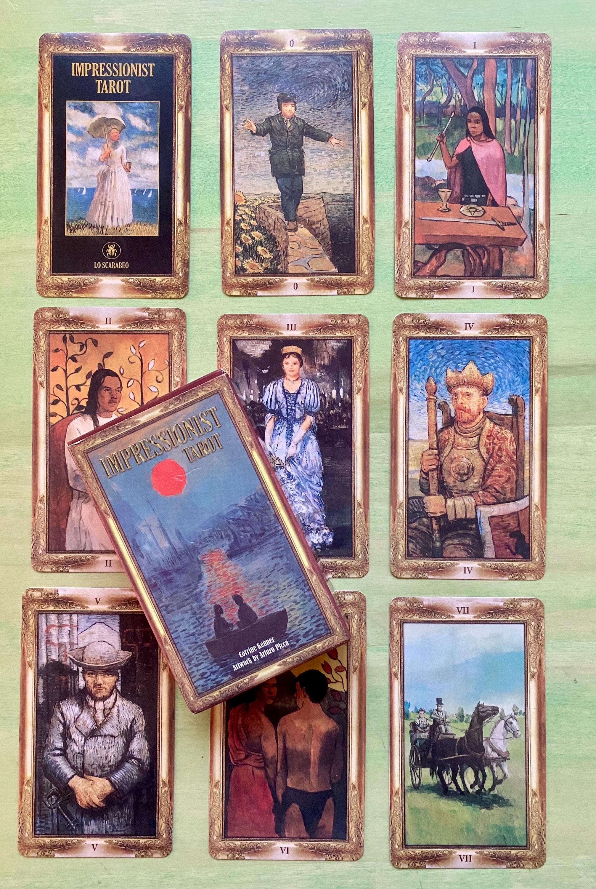 Impressionist Tarot Deck by Corrine Kenner in Box Preowned Deck