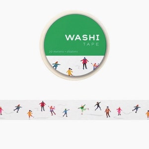 Washi Tape Skaters Ice Skating Winter Washi Tape Holiday Decorating