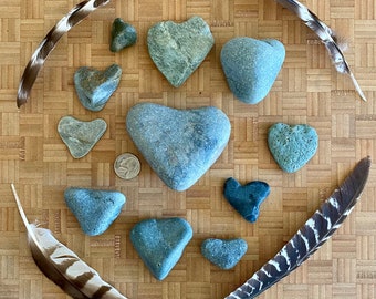 Heart Rocks Maine Beach Stones Lot of 11