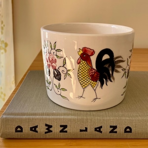 Vintage Ceramic Rooster Planter: Mid-Century Kitsch Made in Japan
