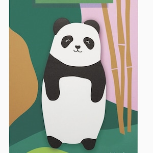 Panda Bear Die Cut Sticky Notes Adhesive Backed Note Pad
