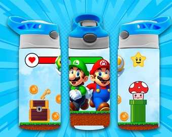 12oz recto Personajes de videojuegos flip top vaso descarga digital PNG