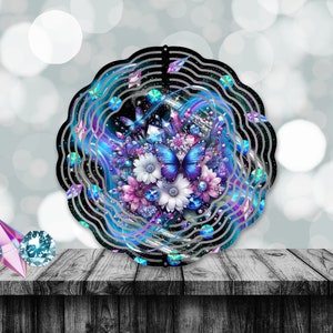 10inch Butterfly wind spinner digital download png