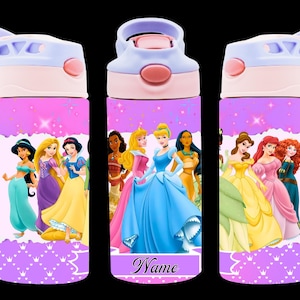 Vaso con tapa abatible de 12 oz, recto, grupo Princess, descarga digital PNG