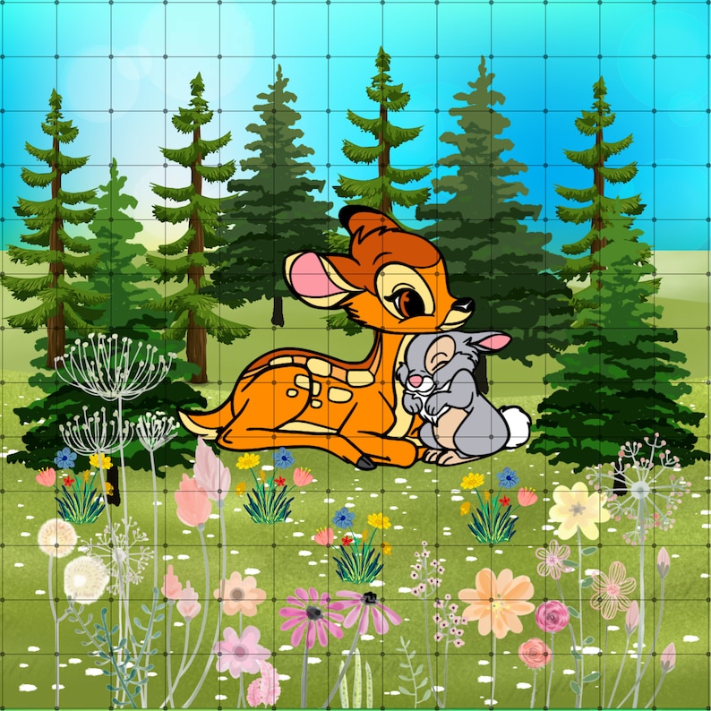 10inch Character Fawn Wind Spinner Digital Download PNG - Etsy