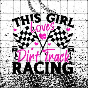 3"This Girl Loves Racing Magnet digitaler Download PNG