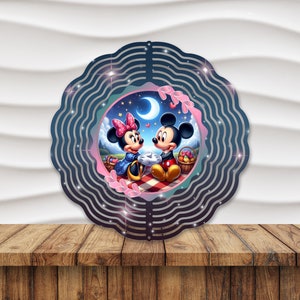 Souris personnages sous la lune, spinner à téléchargement numérique PNG