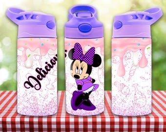 Vaso con tapa abatible de 12 oz con el personaje de Delicious Mouse, descarga digital PNG